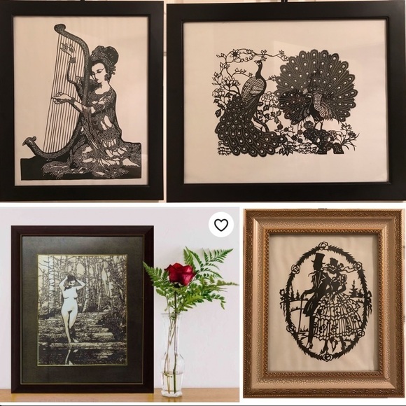 💖 Handmade PaperCut Silhouette Scherenschn… - Picture 7 of 7